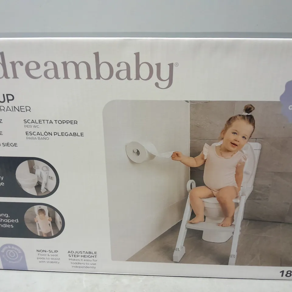 SEALED STEAM DREAMBABY STEP UP TOILET TRAINER 