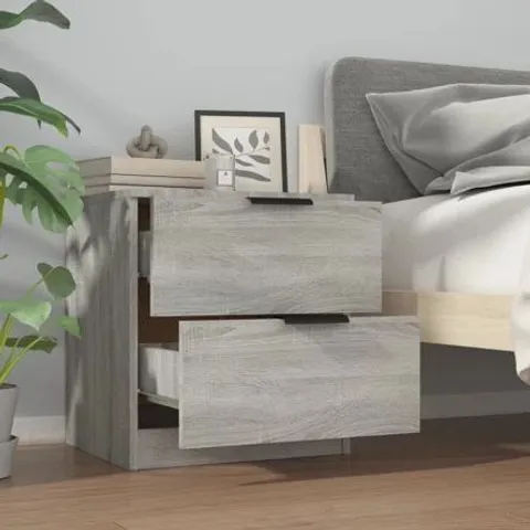 BOXED JAICEN 2 DRAWER BEDSIDE TABLE - UNSPECIFIED COLOUR