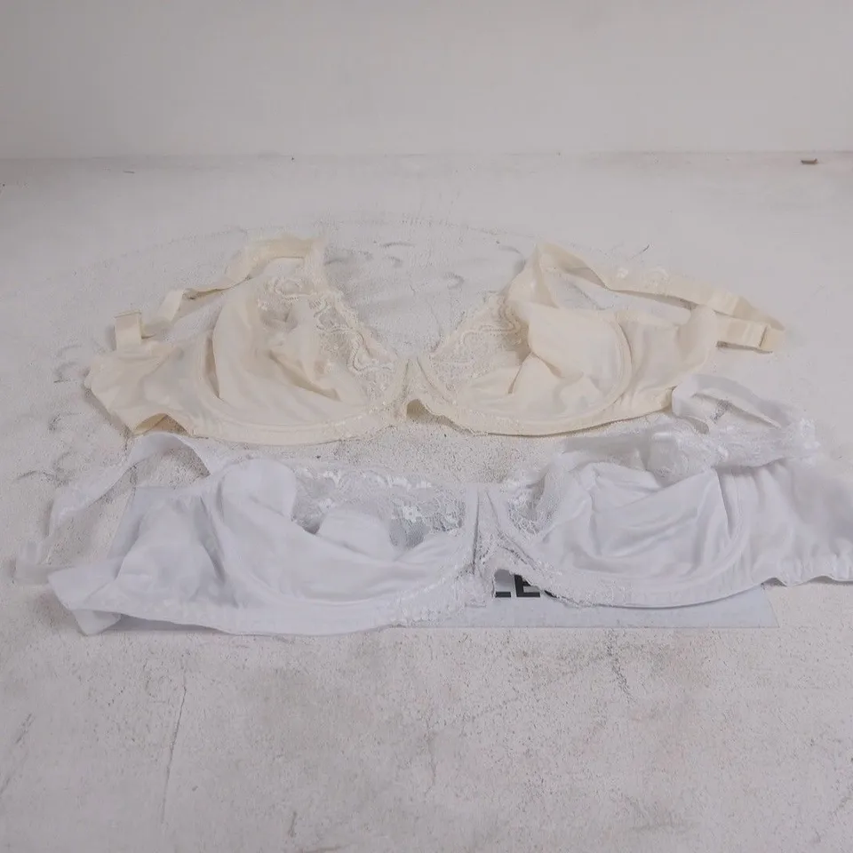 2 BON PRIX BRAS WHITE + CREAM 34HH