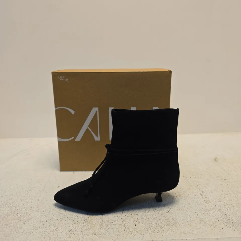 CALLA MAISIE BLACK SUEDE BOOT – UK 6.5 (EU39)