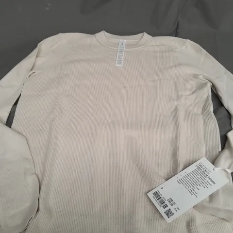 LULULEMON TAKE IT ALL IN COTTON BLEND SWEATER - SMALL