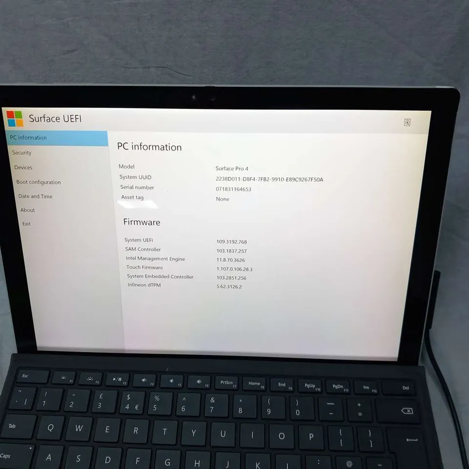 MICROSOFT SURFACE PRO 4 128GB