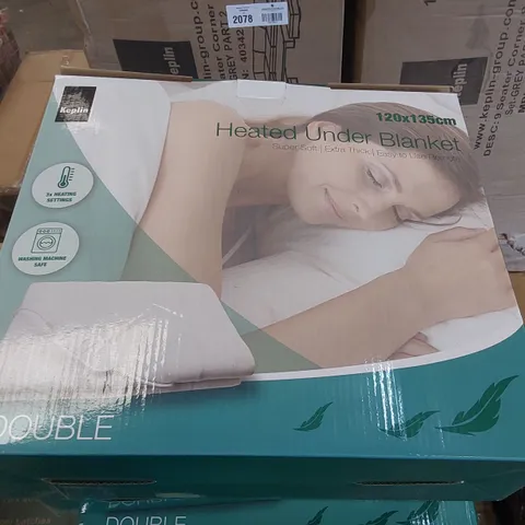BOXED KEPLIN HEATED UNDER BLANKET - 120 x 135cm