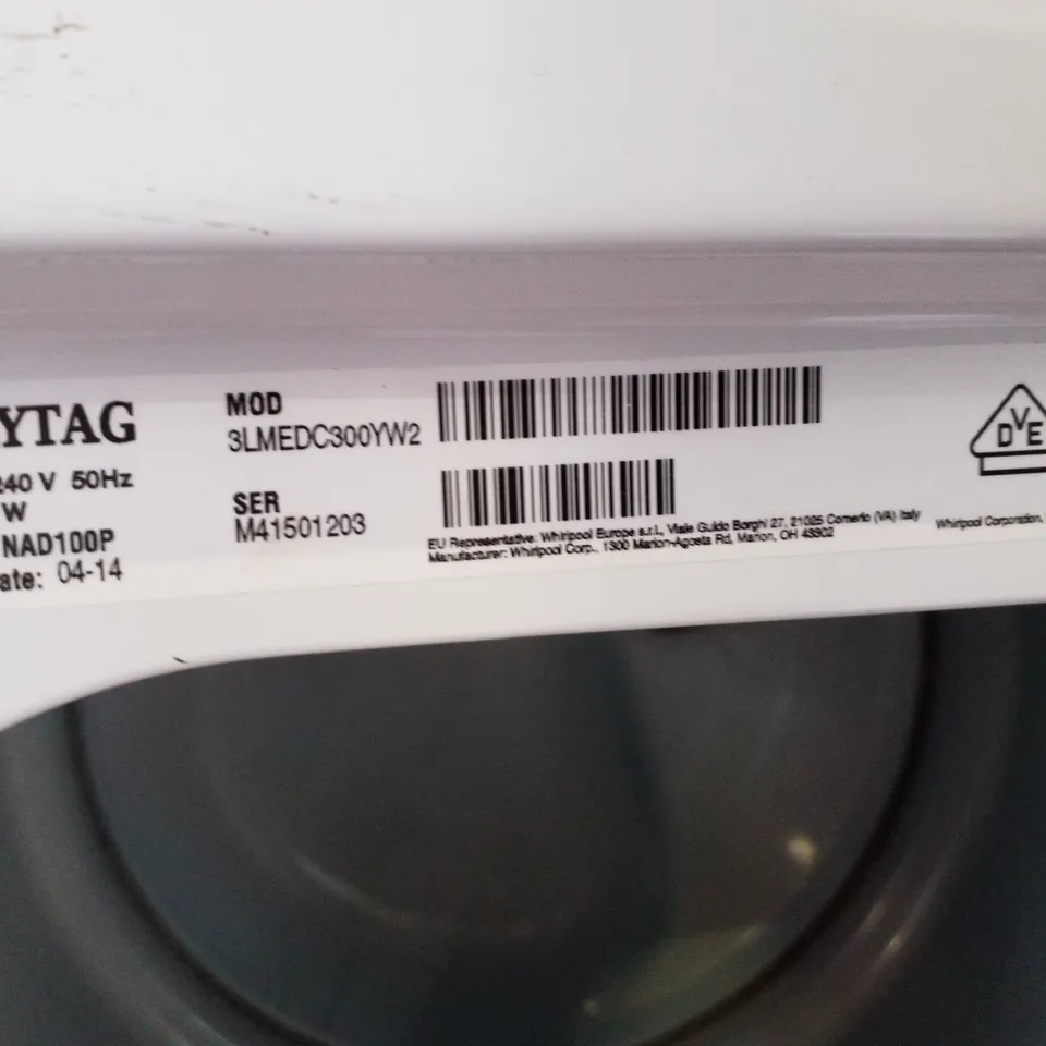 MAYTAG CENTENNIAL 3LMEDC300YW2 TUMBLE DRYER