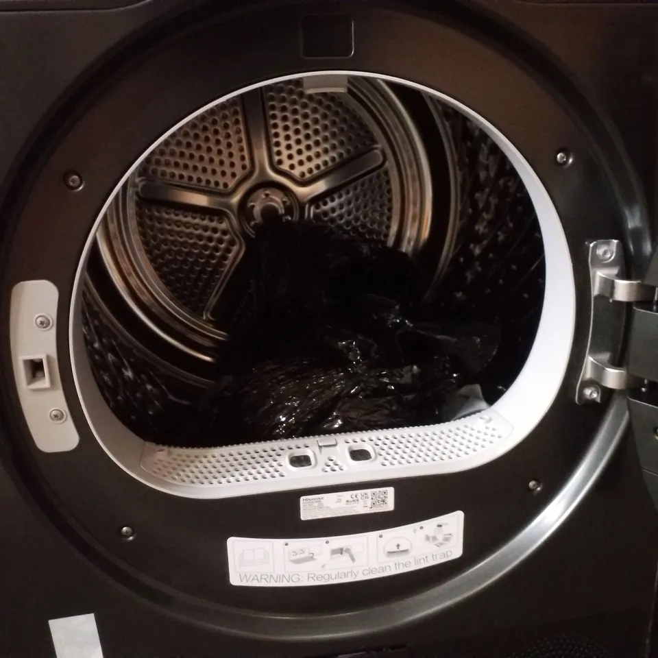 HISENSE 3S SERIES DH3S902BB3 WIFI-ENABLE 9KG HEAT PUMP TUMBLE DRYER - BLACK