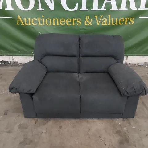 DESIGNER SMALL 2 SEATER FABRIC UPHOLSTERED SOFA 