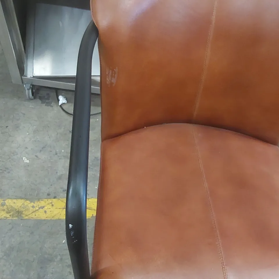 DESIGNER DEANSGATE LEATHER BAR CHAIR