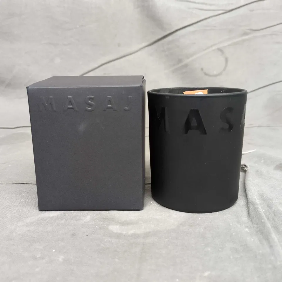 MASA CANDLE – BLACK CERAMIC JAR