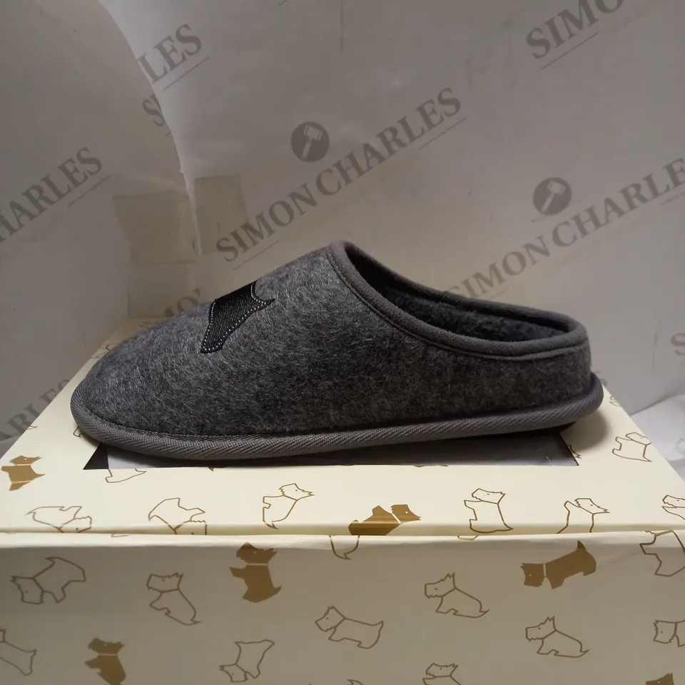 RADLEY COZY LADIES CHARCOAL SLIPPERS - UK SIZE 5