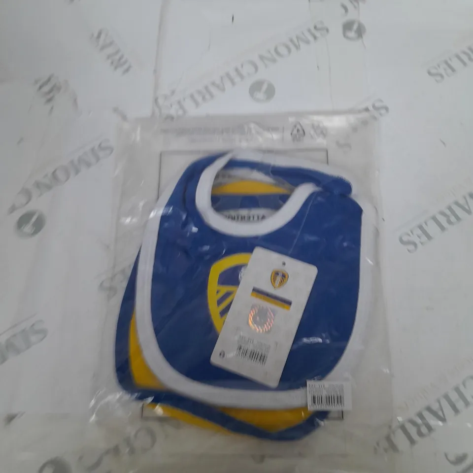 OFFICIAL LEEDS UNITED BABY BIBS 