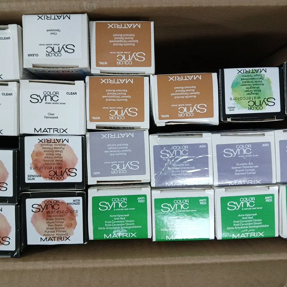 BOX OF APPROXIMATELY 20 ASSORTED MATRIX SO COLOUR SYNC PRODUCTS