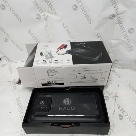HALO BOLT ULTIMATE POWER BANK W/JUMP STARTER AIR COMPRESSOR & AC OUTLET
