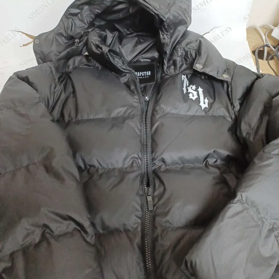 TRAPSTAR HEAVY PADDED JACKET IN BLACK - MEDIUM