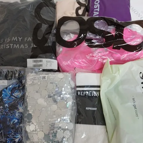 LARGE QUANTITY OF ASSORTED BAGGED CLOTHING ITEMS TO INCLUDE ASOS, REPRESENT AND SWIFTMAY