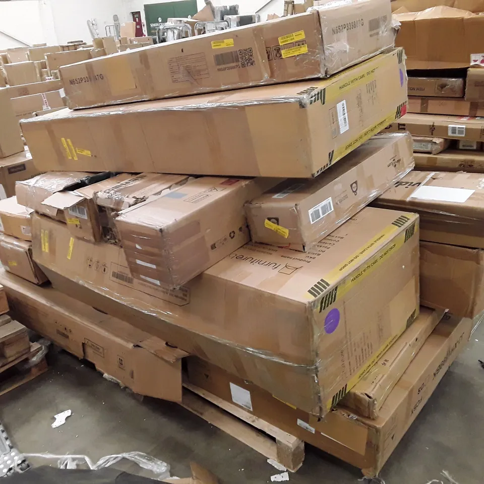 PALLET CONTAINING ASSORTED INCOMPLETE FLATPACK FURNITURE PARTS