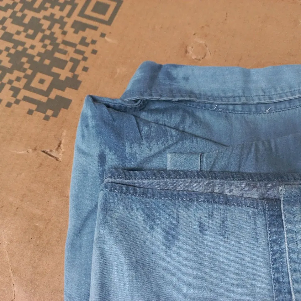MOUNTAIN WAREHOUSE PALM WOMEN'S RELAXED SHIRT IN BLUE SIZE UK 14