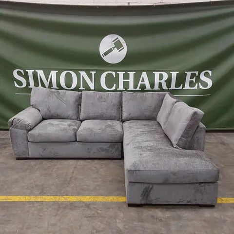 SALERNO STANDARD SEATER FABRIC CORNER CHAISE SOFA