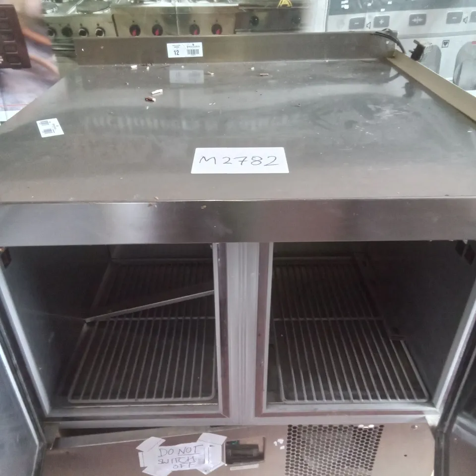 COMMERCIAL SMALL FOOD PREP STATION WITH UNDERCOUNTER FRIDGES
