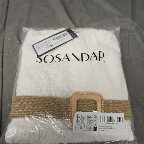 SOSANDAR BELTED MIDI DRESS SIZE 16