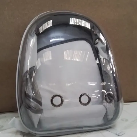 CLEAR PLASTIC PET CARRIER 