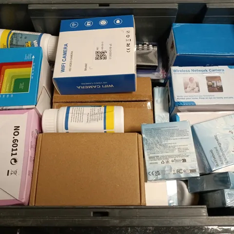 APPROXIMATELY 20 ASSORTED HOUSEHOLD ITEMS TO INCLUDE NETWORK CAMERA, ADVANCED ELECTROMAGNETIC AND PADLOCK