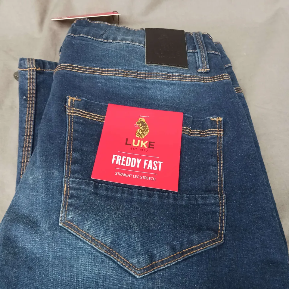 LUKE 1977 FREDDY FAST DENIM JEANS SIZE W30R