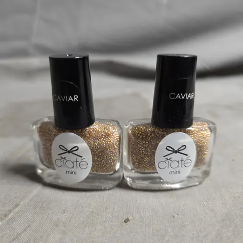 LARGE QUANTITY OF CIATÉ LONDON CAVIAR MINI NAIL POLISH SET