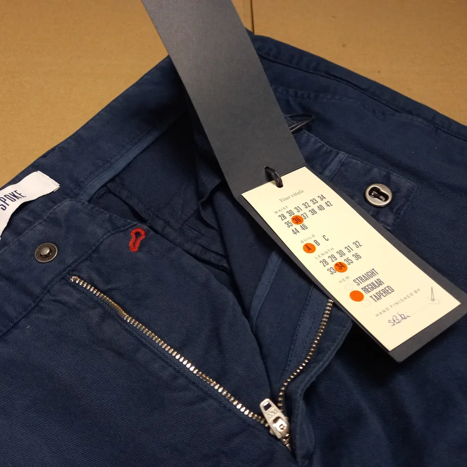 SPOKE NAVY TROUSERS - W36 L34