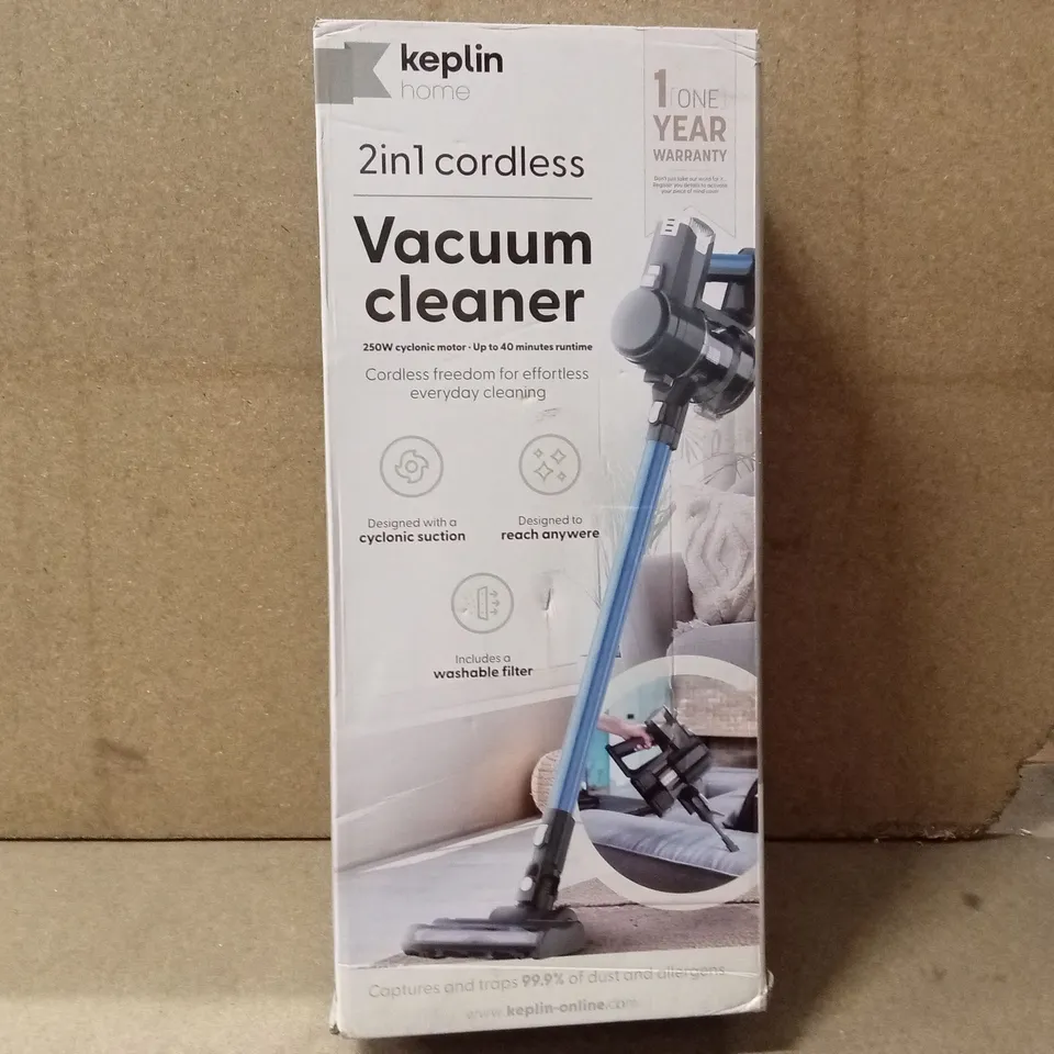 KEPLIN 2 IN 1 CORDLESS VACUUM CLEANER 