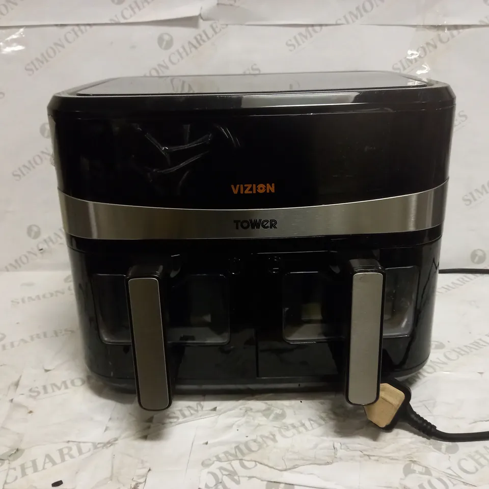 TOWER, T17100 VORTX VIZION 9L DUAL BASKET AIR FRYER
