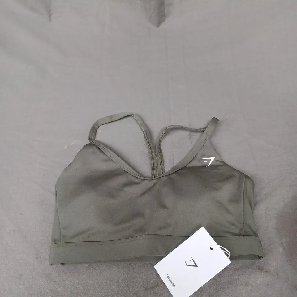GYMSHARK V NECK SPORTS BRA SIZE XS