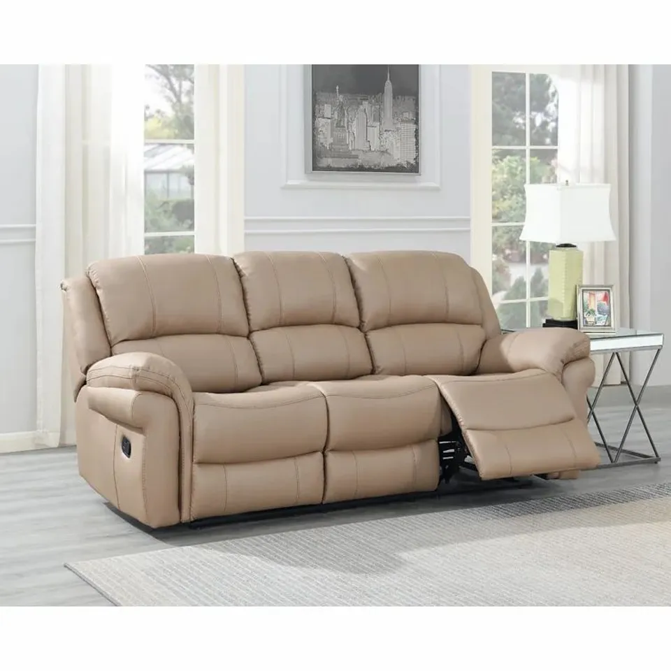 BOXED - KAMILA 2-SEATER RECLINER SOFA CAPPUCCINO 