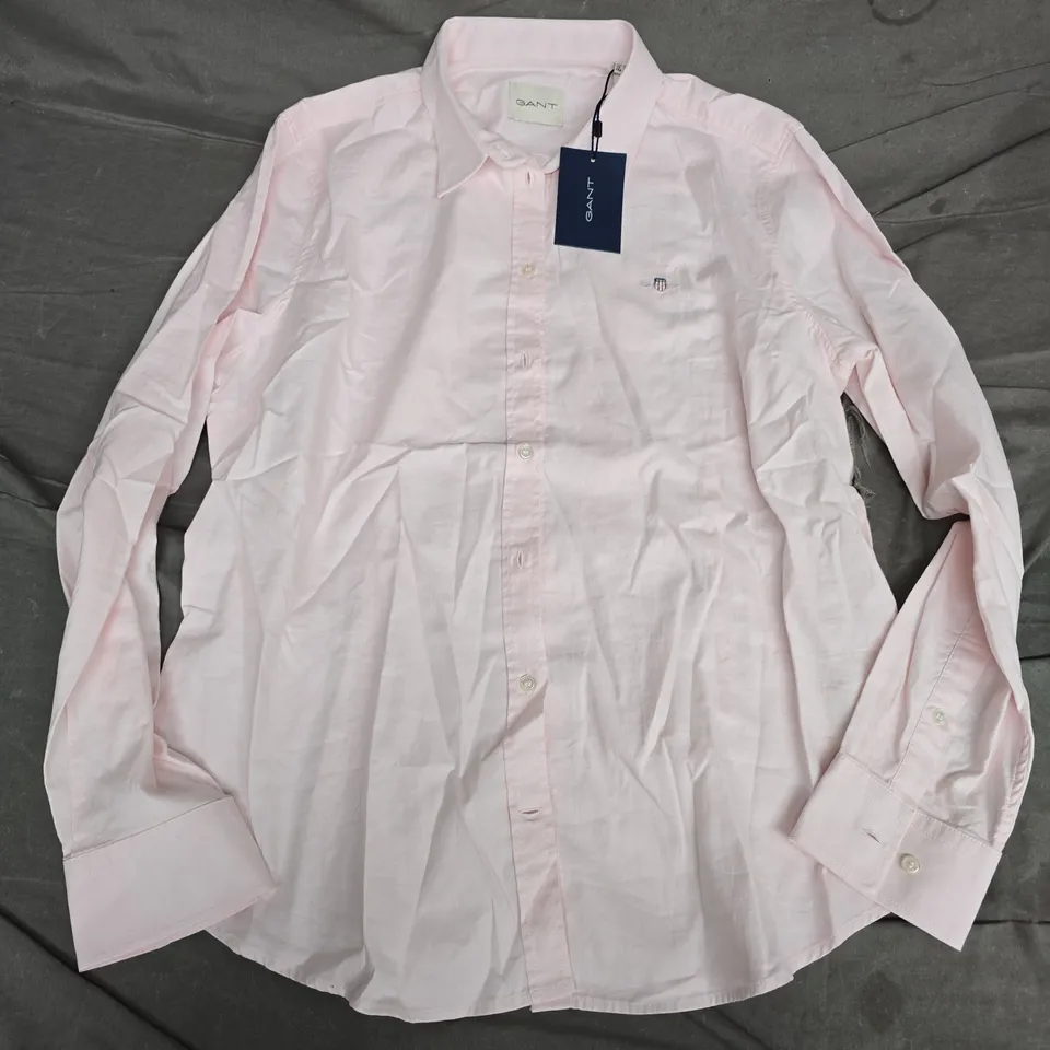 GANT SUM STRETCH OXFORD SHIRT – PALE PINK, MEN'S, UK 18 (EU 46) – COLOUR 662