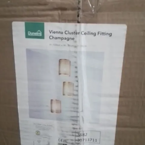 BOXED VIENNA C.USTER CEILING FITTING CHAMPAGNE