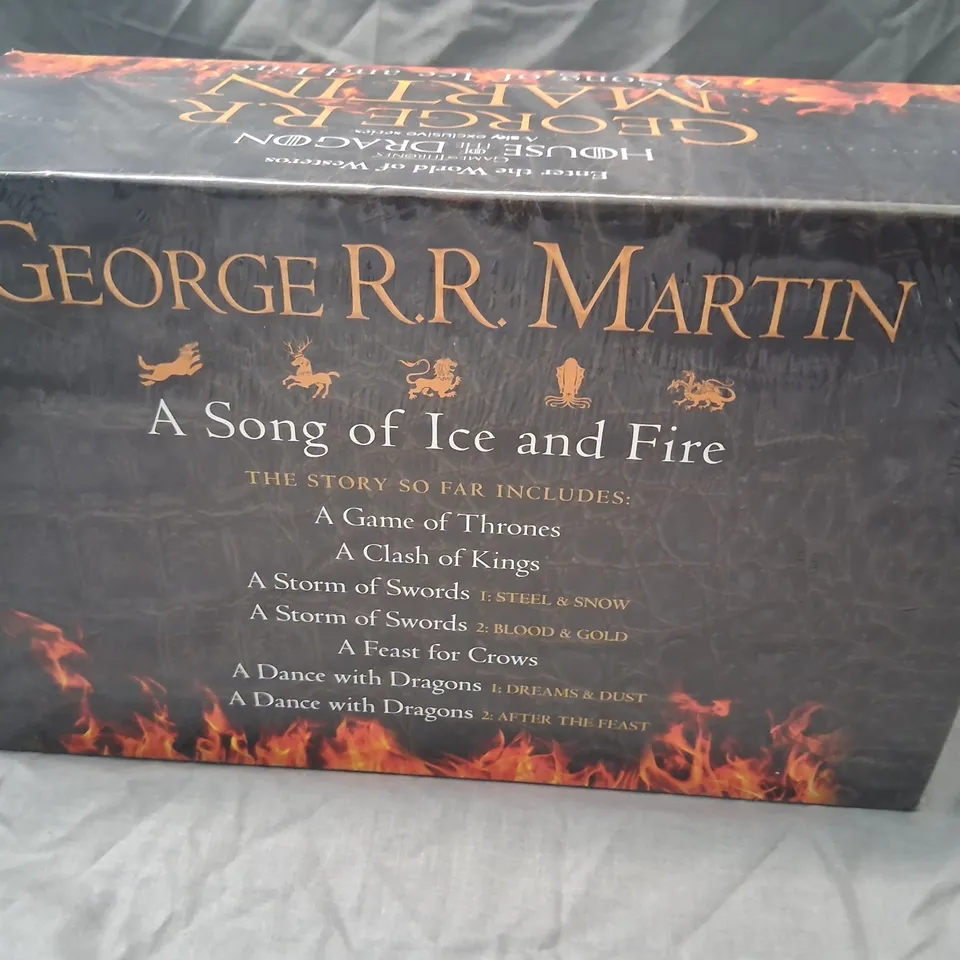 BOXED AND SEALED A GAME OF THRONES BOX SET SONG OF ICE AND FIRE 7 BOOKS COLLECTION