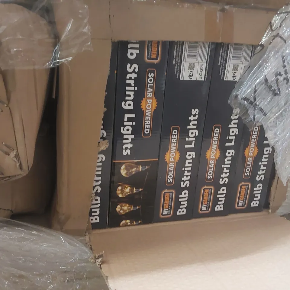 PALLET CONTAINING A VERY LARGE QUANTITY OF ASSORTED ITEMS INCLUDING: HALLOWEEN SPIDER DECORATIONS, CHRISTMAS WREATH STORAGE CASES, LED GIFT BOXES, BULB STRING LIGHTS ECT