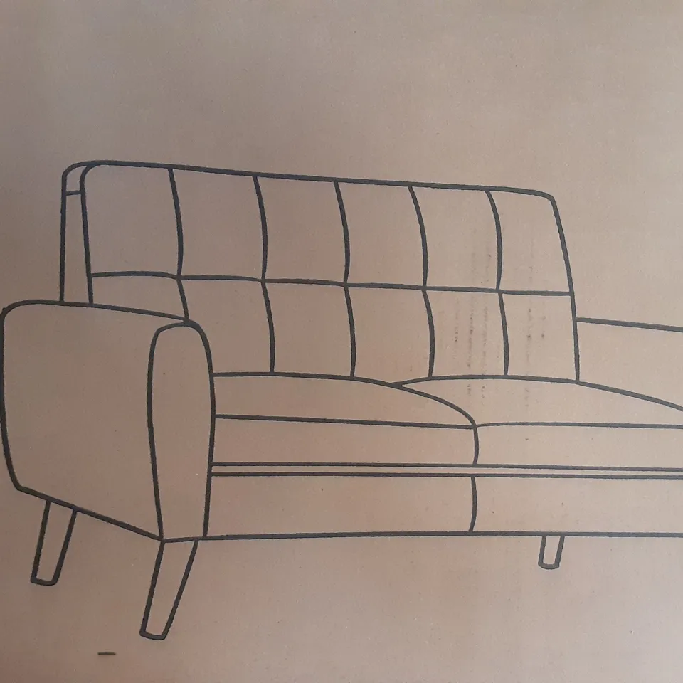BOSTROM 2 SEATER UPHOLSTERED SOFA IN MID GREY