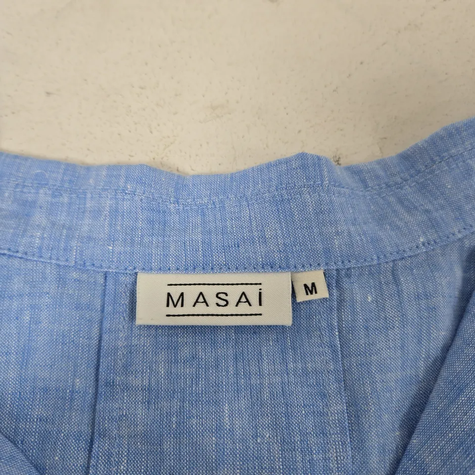 MASAI BLUE LINEN SHIRT - WOMEN'S, UK M (M)