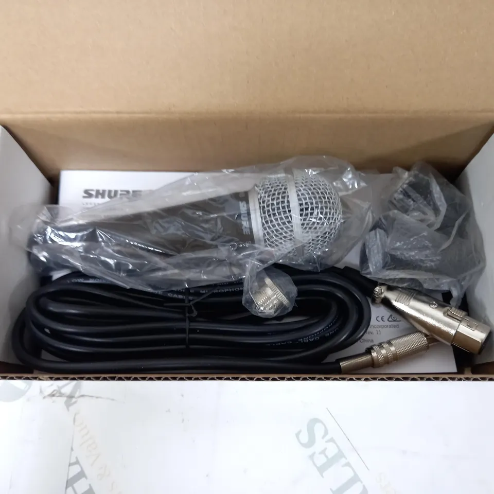 BOXED SHURE SM58 VOCAL MICROPHONE