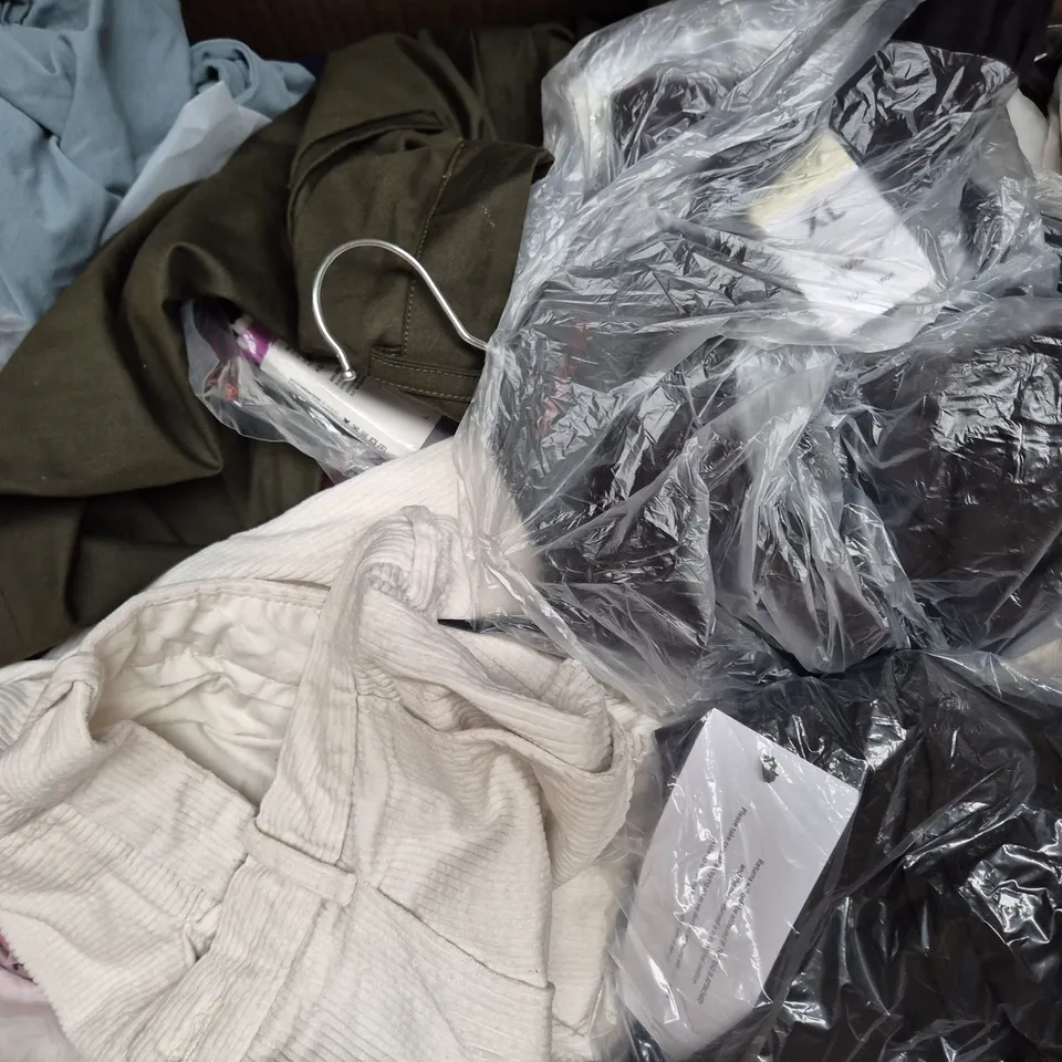 APPROXIMATELY 20 ASSORTED CLOTHING AND FASHION PRODUCTS IN VARIOUS STYLES AND SIZES - COLLECTION ONLY