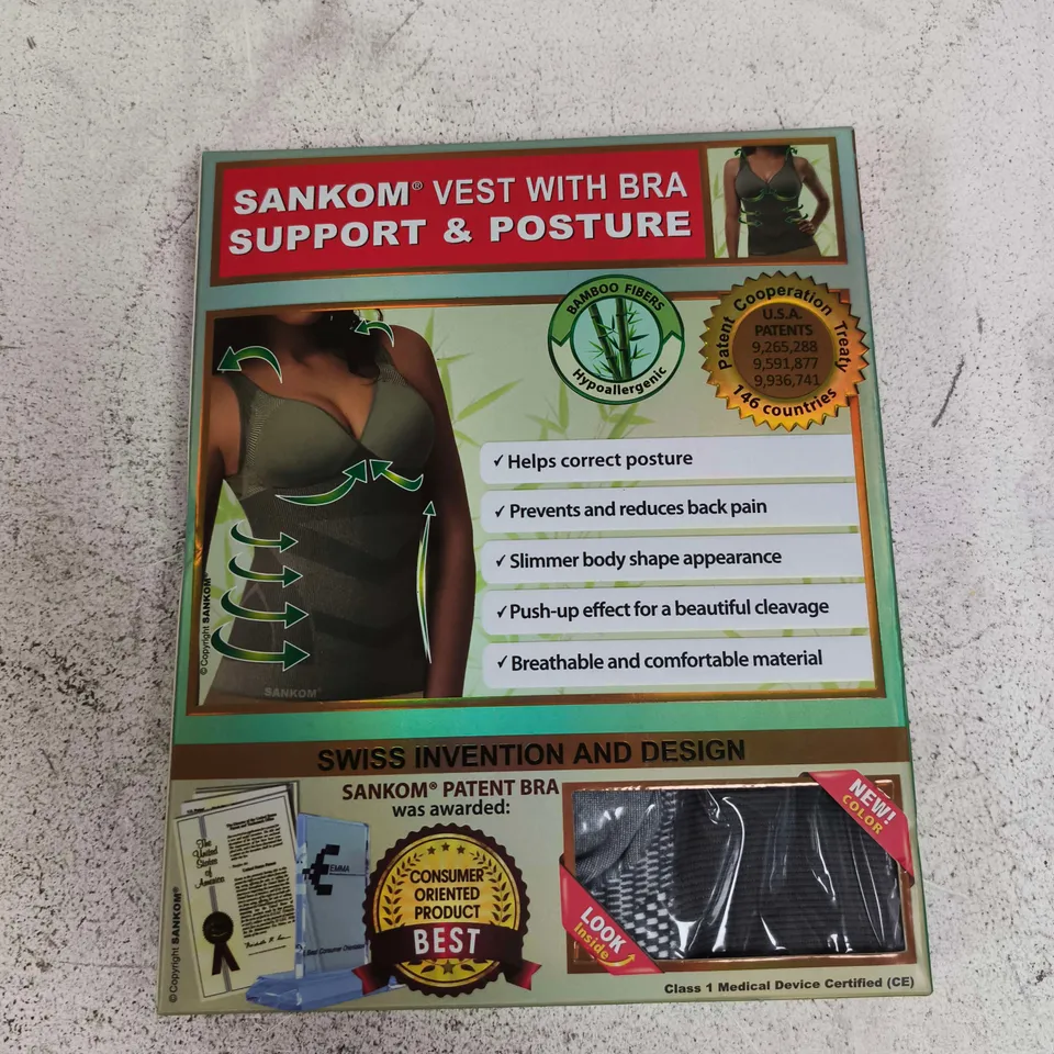 SANKOM VEST WITH BRA SUPPORT & POSTURE - SIZE S/M