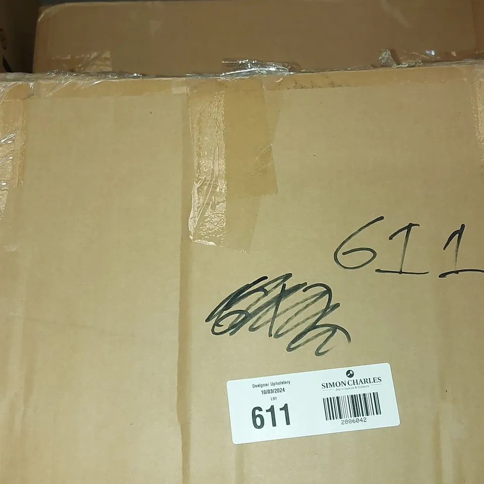 BOXED SCOTT UPHOLSTERED DINING CHAIR, DARK GREY (1 BOX)