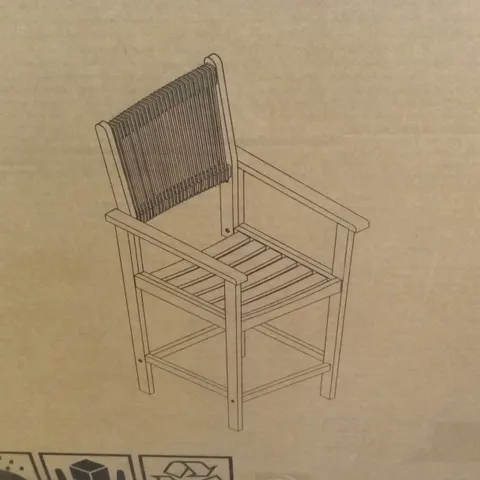 BOXED ROYALCRAFT ROPE BAR CHAIR (1 BOX)