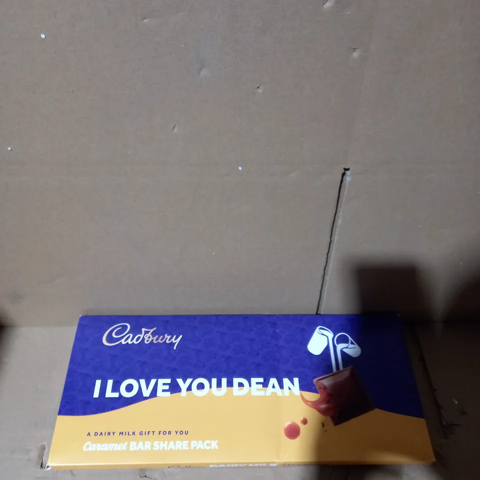 CADBURY PERSONALISED NAME CADBURY DAIRY MILK CARAMEL 1.2KG SHARE PACK RRP £19.99