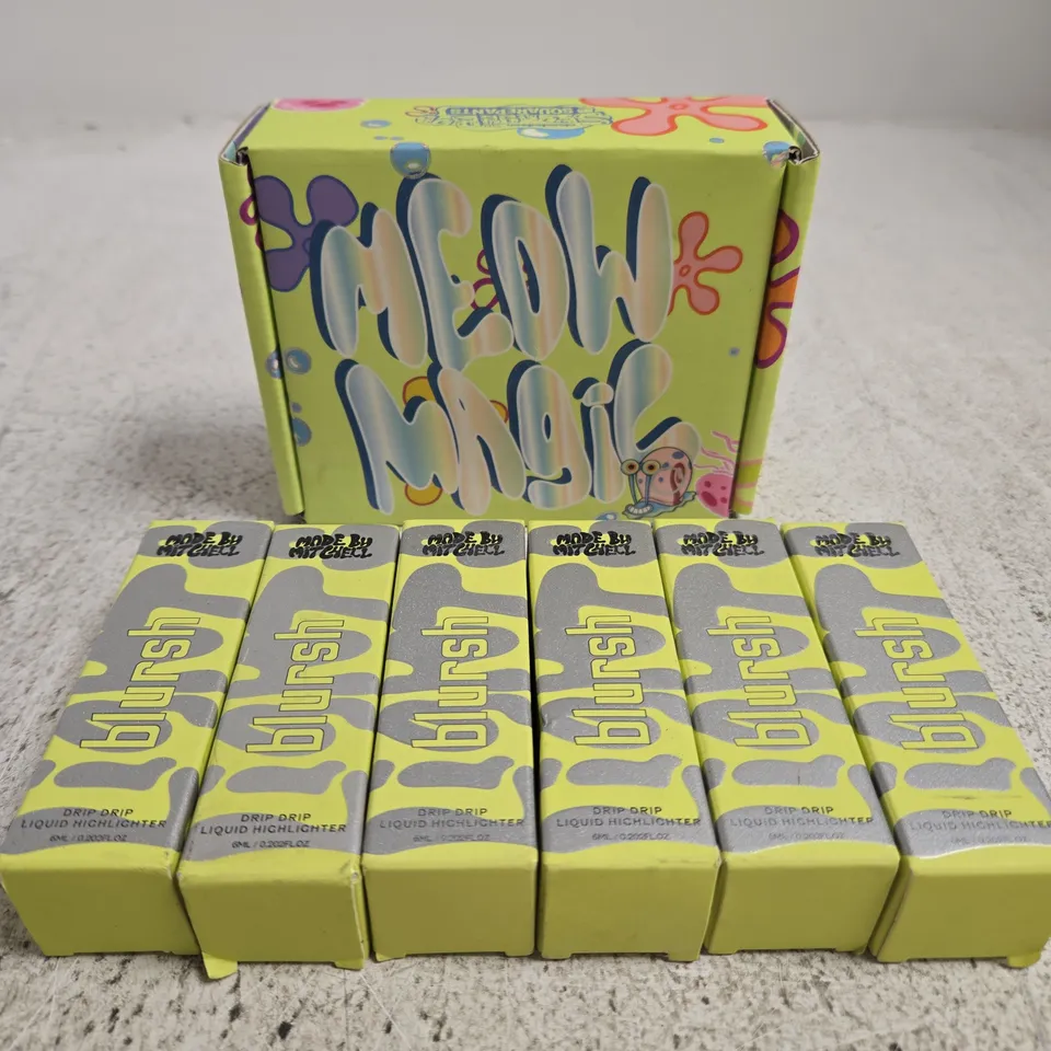 APPROX 7 ASSORTED MADE BY MITCHELL PRODUCTS TO INCLUDE MEOW MAGIC SET & LIQUID HIGHLIGHTERS