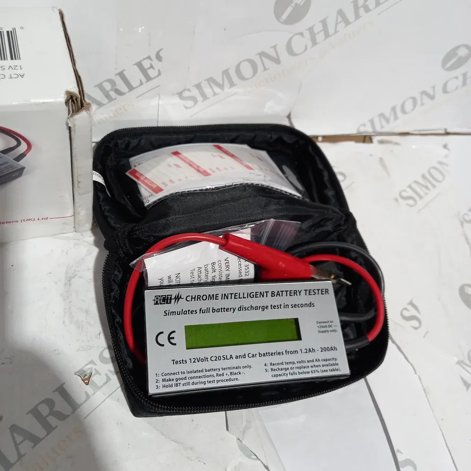 BOXED ACT CHROME 12V SLA INTELLIGENT BATTERY TESTER