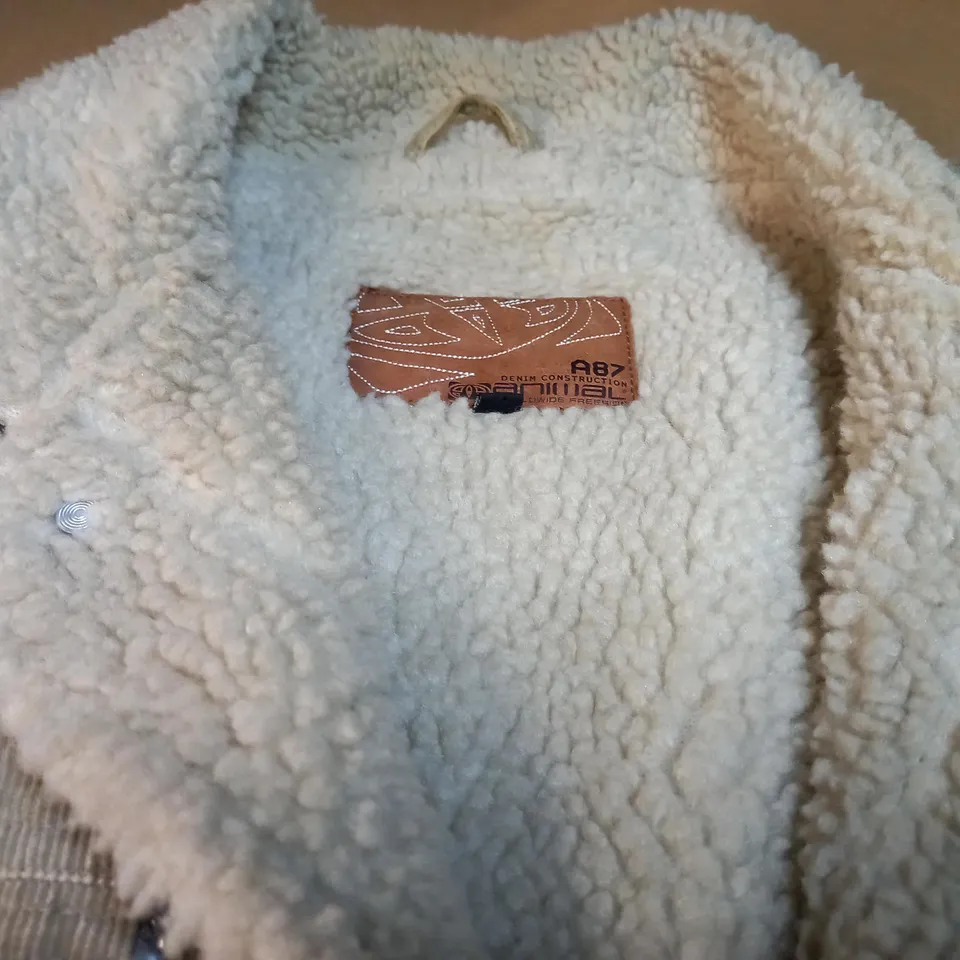 ANIMAL STONE/CORD BORG LINED JACKET - MEDIUM