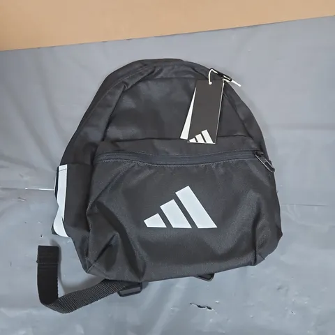 ADIDAS BLACK BACKPACK WITH WHITE LOGO