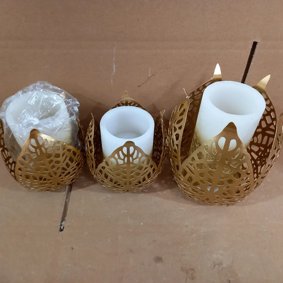 ALISON CORK SET OF CANDLE HOLDERS