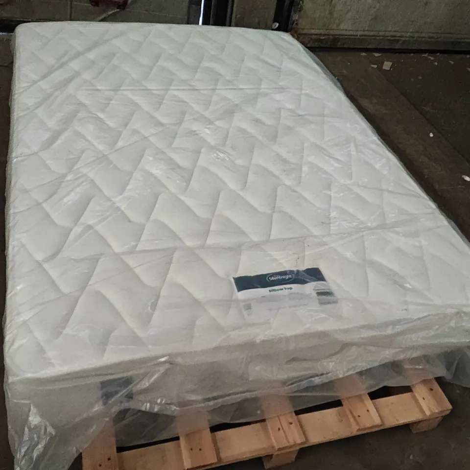 QUALITY BAGGED SILENTNIGHT PILLOW TOP 135CM DOUBLE MATTRESS